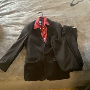 Boys 10 regular Chaps black suit.